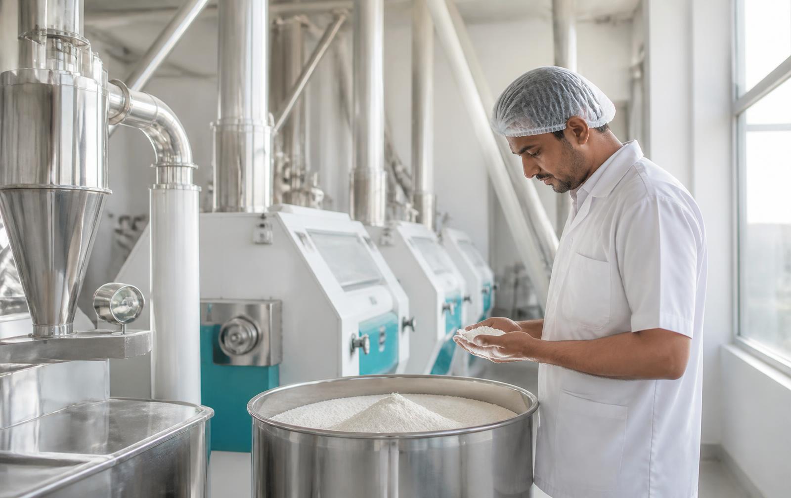 Clean flour milling facility